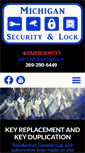 Mobile Screenshot of michigansecurityandlock.com